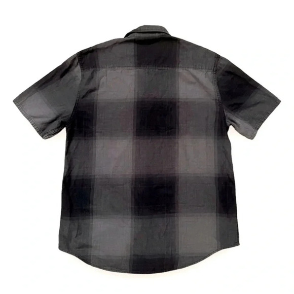 The Hundreds Camino “Shadow Plaid” Button Front Short Sleeve Men’s Shirt XL - Picture 3 of 6